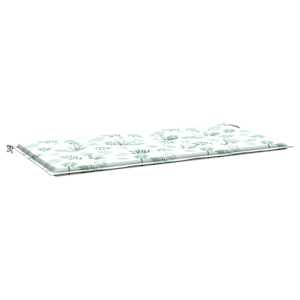 Poduška na zahradní lavici vzor listů 120x50x3 cm látka oxford - obrázek 2