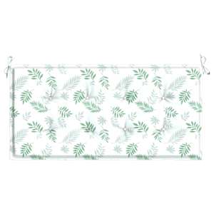 Poduška na zahradní lavici vzor listů 120x50x3 cm látka oxford - obrázek 4