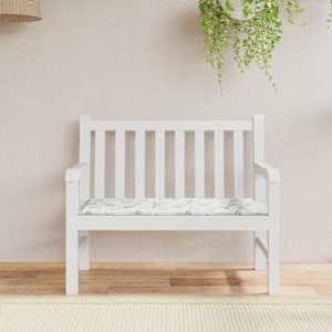 Poduška na zahradní lavici vzor listů 120x50x3 cm látka oxford - obrázek 1