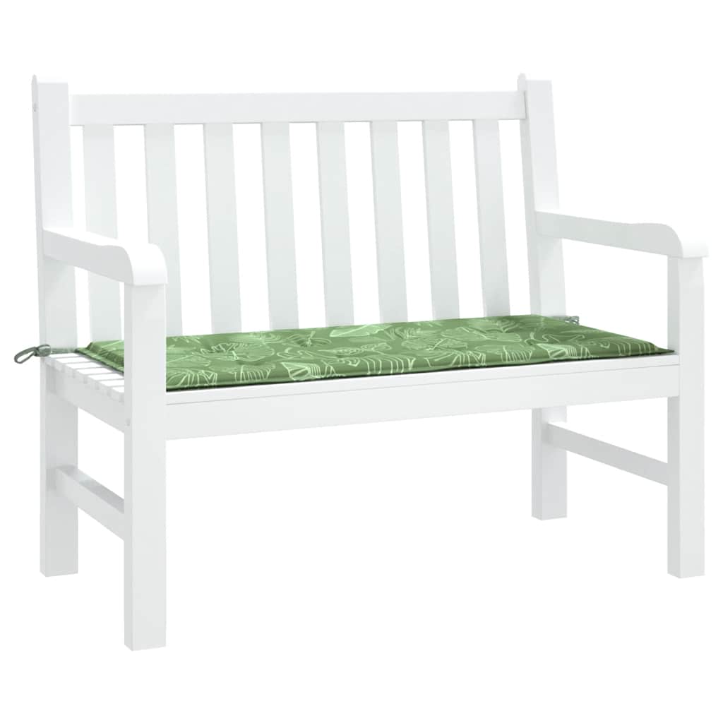 Thumbnail - vidaXL Gartenbank-Auflage Blattmuster 120x50x4 cm Oxford-Gewebe
