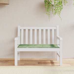 Poduška na zahradní lavici vzor listů 120x50x3 cm látka oxford - obrázek 1