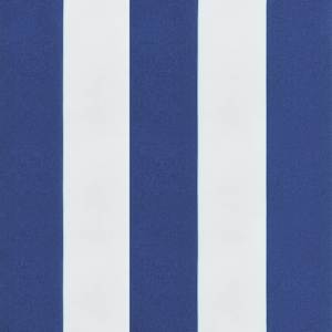 Poduška na zahradní lavici modré a bílé pruhy 150x50x4cm oxford - obrázek 5