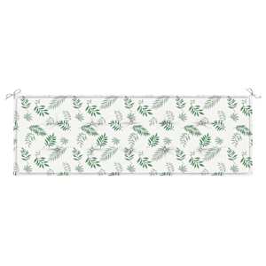 Poduška na zahradní lavici vzor listů 150x50x3 cm látka oxford - obrázek 4