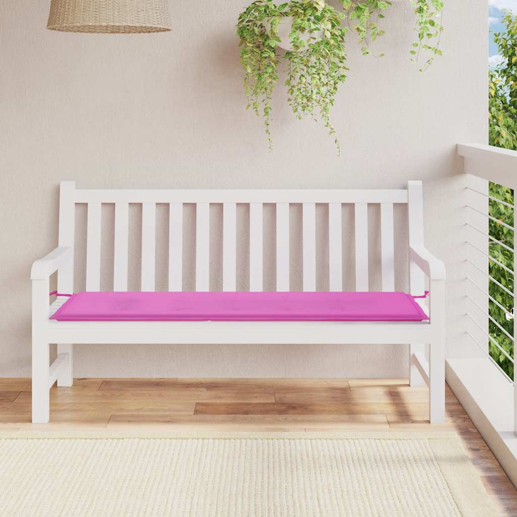 Hynde Til Havebænk Oxfordstof - Lyserød / 150 x 50 x 3 cm