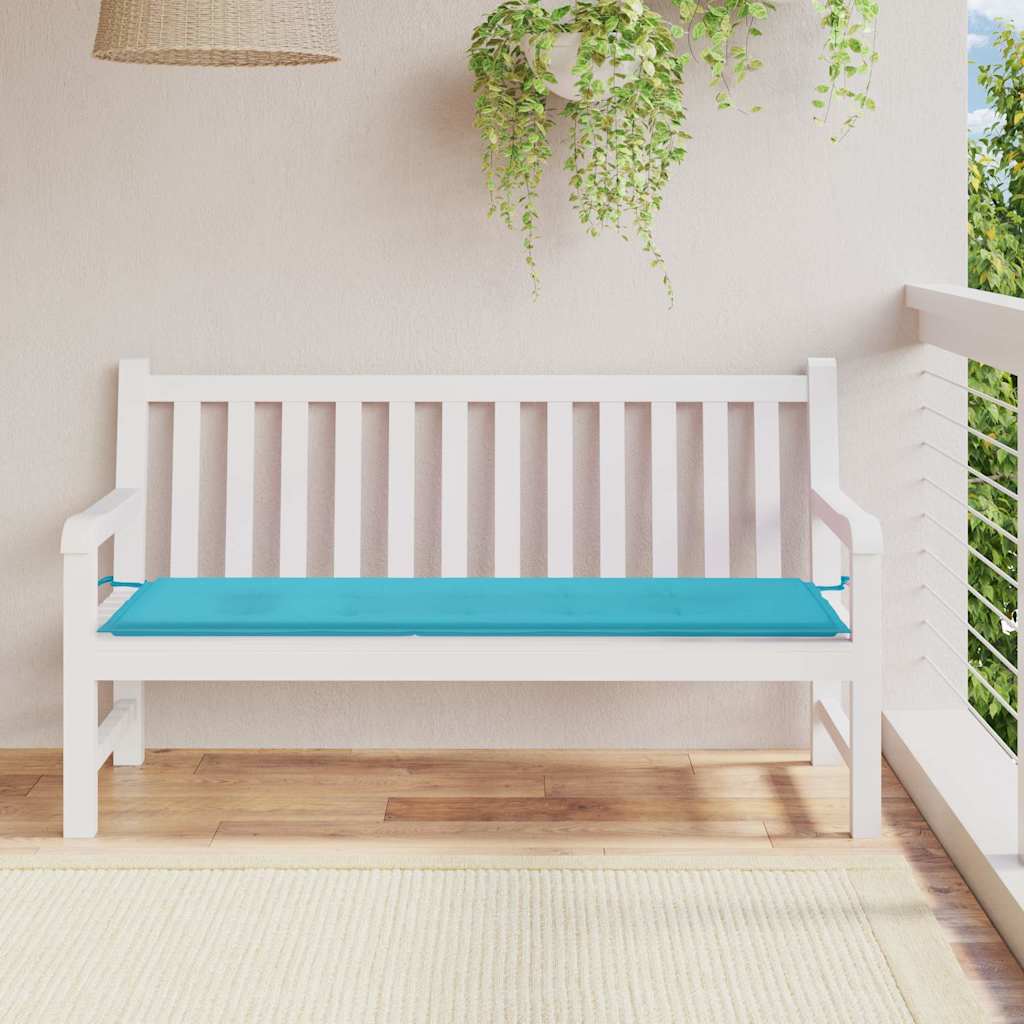 vidaXL Pernă de bancă de grădină, turcoaz, 150x50x4 cm, textil oxford
