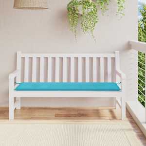 Poduška na zahradní lavici tyrkysová 150x50x3 cm látka oxford - obrázek 1