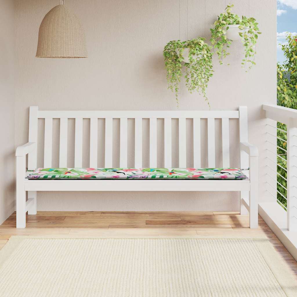 vidaXL Pernă pentru bancă de grădină, multicolor, 200x50x4 cm, textil