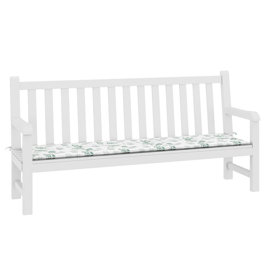 Thumbnail - vidaXL Gartenbank-Auflage Blattmuster 200x50x4 cm Stoff