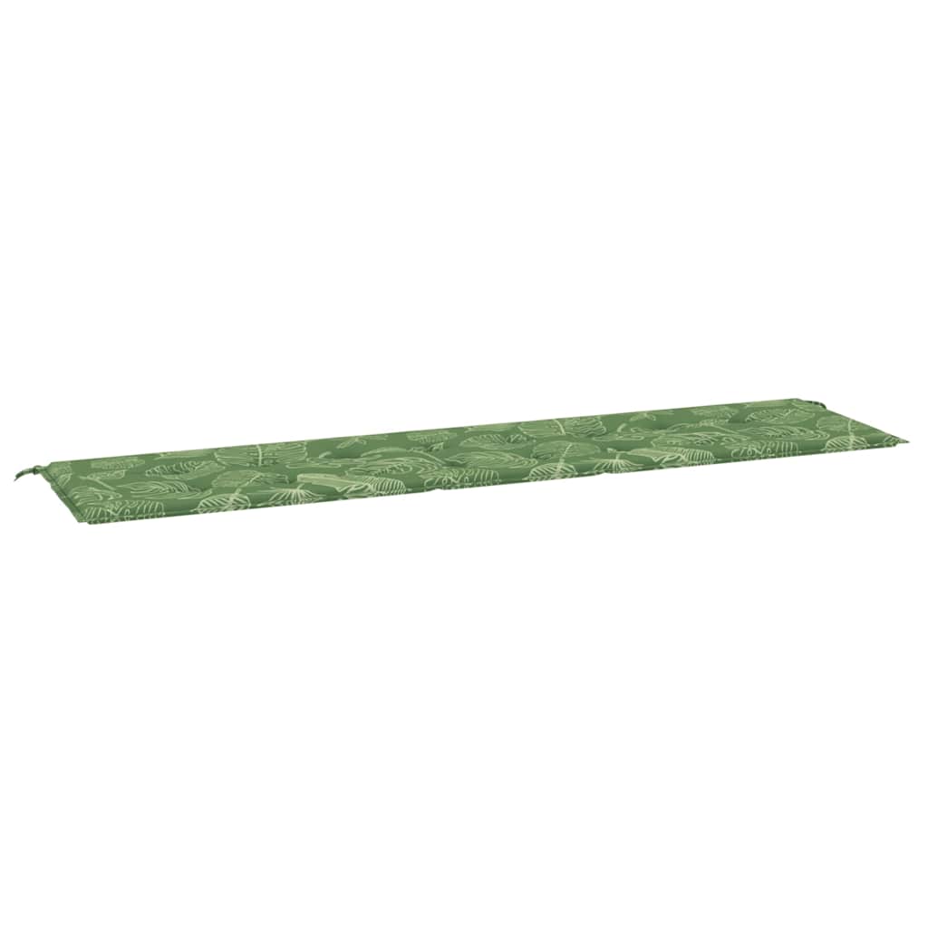 Thumbnail - vidaXL Gartenbank-Auflage Blattmuster 200x50x4 cm Stoff