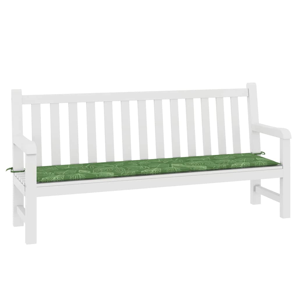 Thumbnail - vidaXL Gartenbank-Auflage Blattmuster 200x50x4 cm Stoff