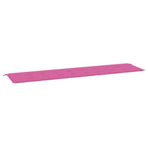 Poduška na zahradní lavici růžová 200x50x3 cm textil - obrázek 2