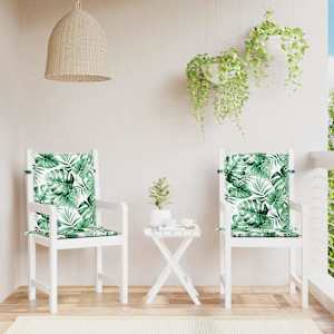Blazine za hrbet List 2 pcs Vzorec lista 100 x 50 x 3 cm