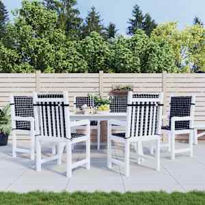 Blazine za stole 6 kosov črno karo blago