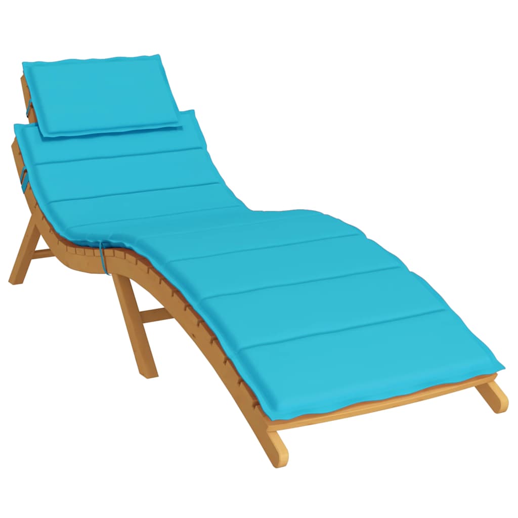 vidaXL Ligbedkussen oxford stof turquoise afbeelding