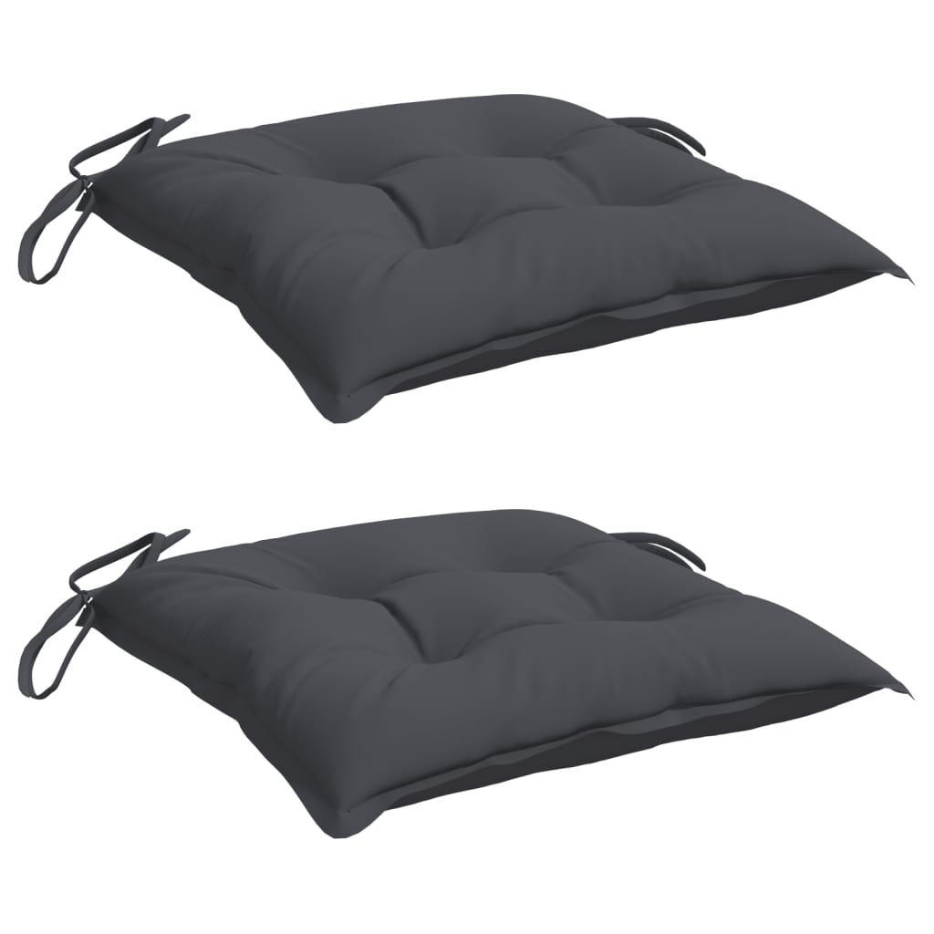 vidaXL Stoelkussens 2 st 40x40x7 cm oxford stof antracietkleurig, foto 2