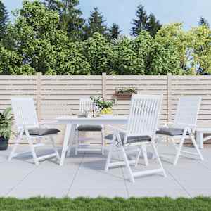 Blazine za stole 4 kosi sive 40x40x7 cm oxford tkanina