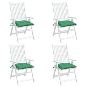 Podušky na židli 4 ks zelené 40 x 40 x 7 cm látka oxford - obrázek 4