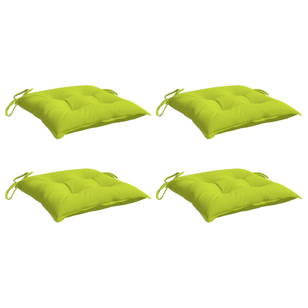vidaXL Stoelkussens 4 st 40x40x7 cm oxford stof heldergroen groen, foto 2