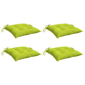vidaXL Stoelkussens 4 st 40x40x7 cm oxford stof heldergroen