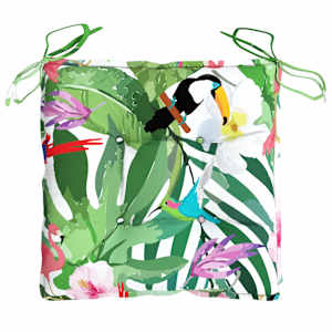 Podušky na židli 6 ks vícebarevné 40 x 40 x 7 cm textil - obrázek 6