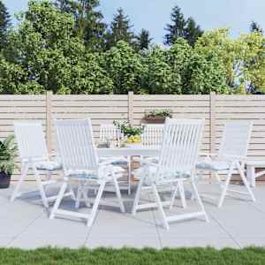 Blazina za stol 6 kosov vzorec z listi 40x40x7 cm blago