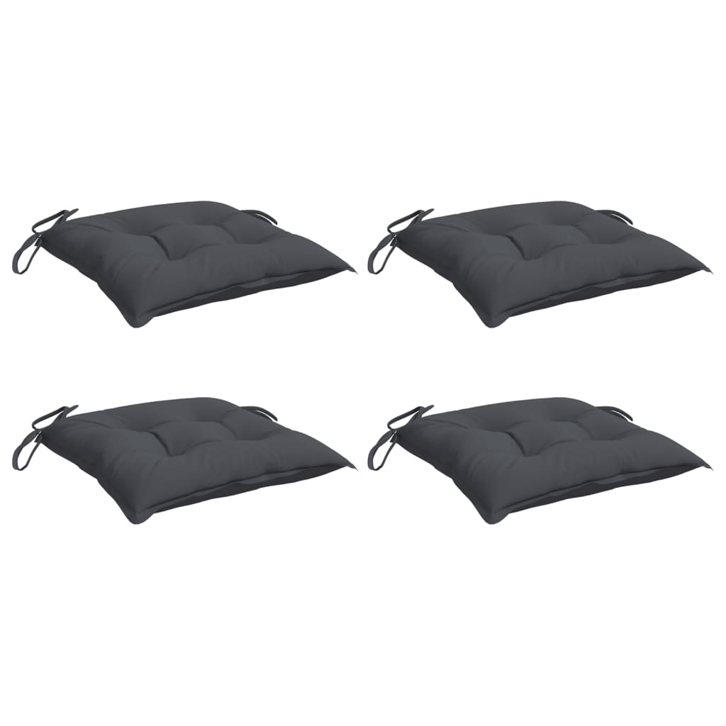 vidaXL Stoelkussens 4 st 50x50x7 cm oxford stof antracietkleurig, foto 2