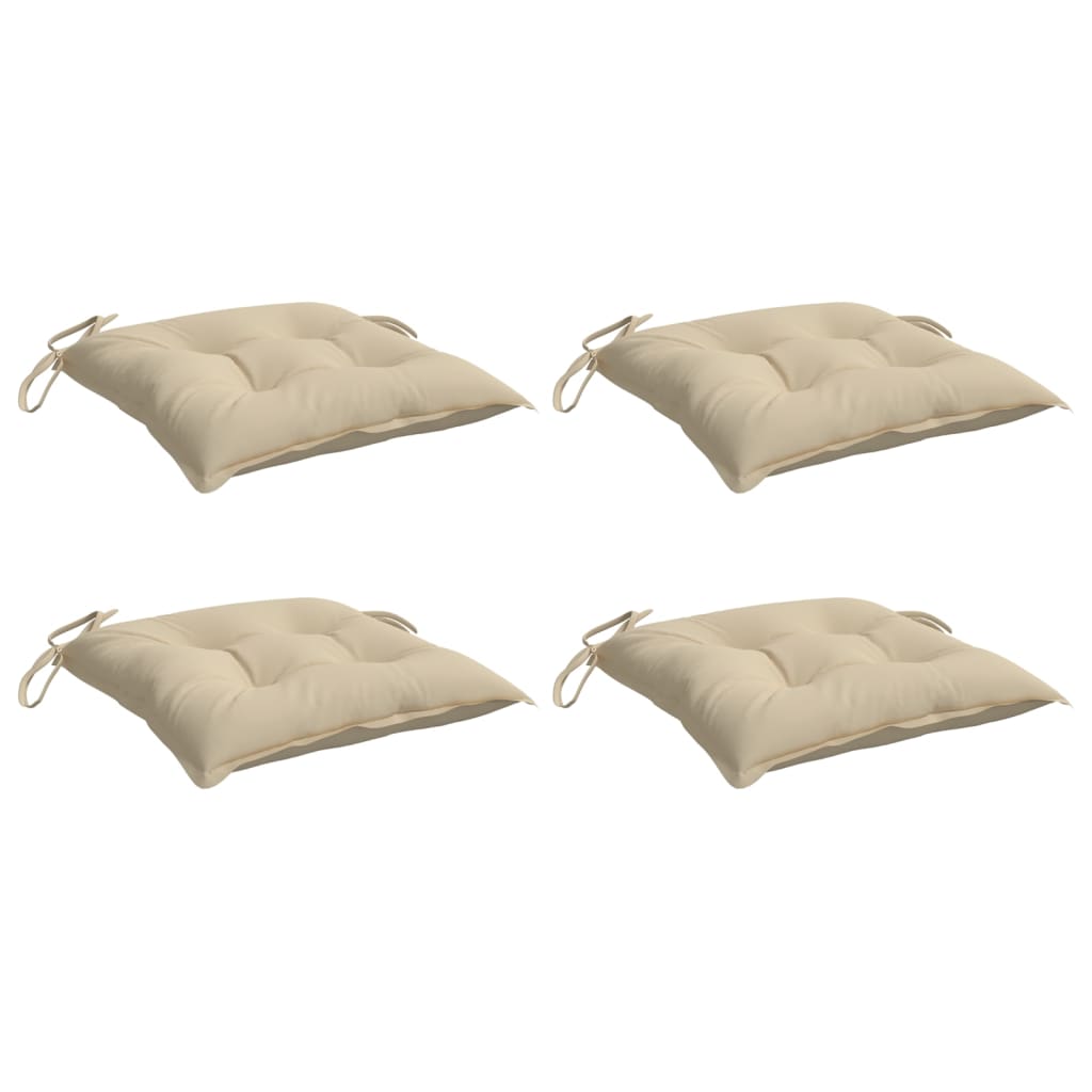 vidaXL Palletkussens 4 st 50x50x7 cm oxford stof beige, foto 2
