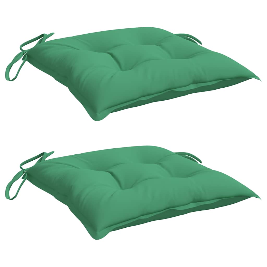 vidaXL Palletkussens 2 st 50x50x7 cm oxford stof groen afbeelding