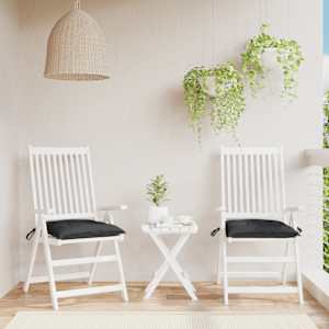 Blazine za palete 2 kosa črne 50x50x7 cm oxford tkanina