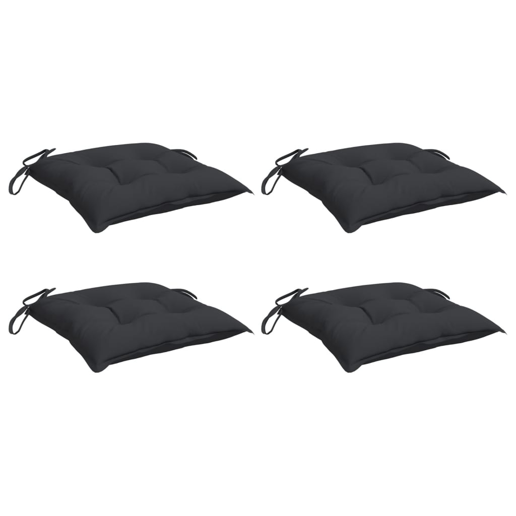 vidaXL Palletkussens 4 st 50x50x7 cm oxford stof zwart, foto 2