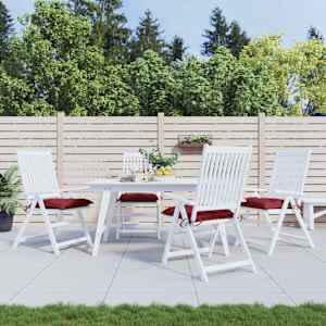 Blazine za palete 4 kosi vinsko rdeče 50x50x7 cm oxford tkanina