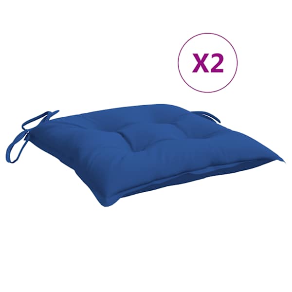 vidaXL istmepadjad euroalusele 2 tk, sinine, 50x50x7 cm, oxford kangas