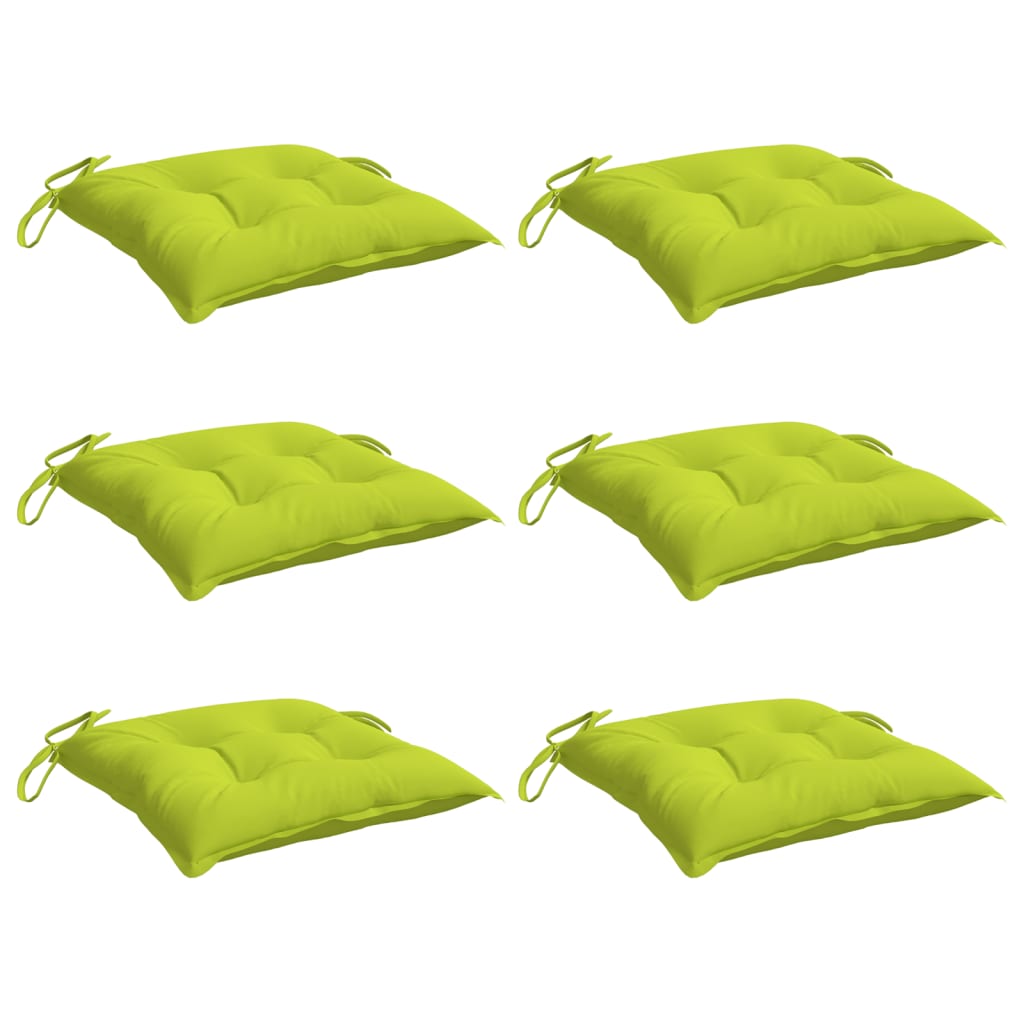 vidaXL Palletkussens 6 st 50x50x7 cm oxford stof felgroen groen, foto 2