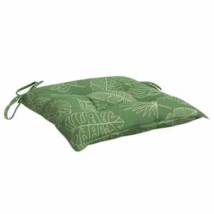 Podušky na židli 6 ks vzor listů 50 x 50 x 7 cm textil - obrázek 5
