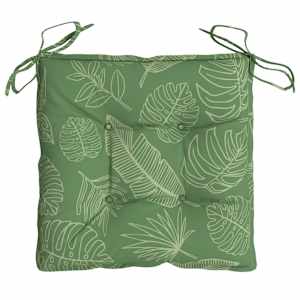 Podušky na židli 6 ks vzor listů 50 x 50 x 7 cm textil - obrázek 6