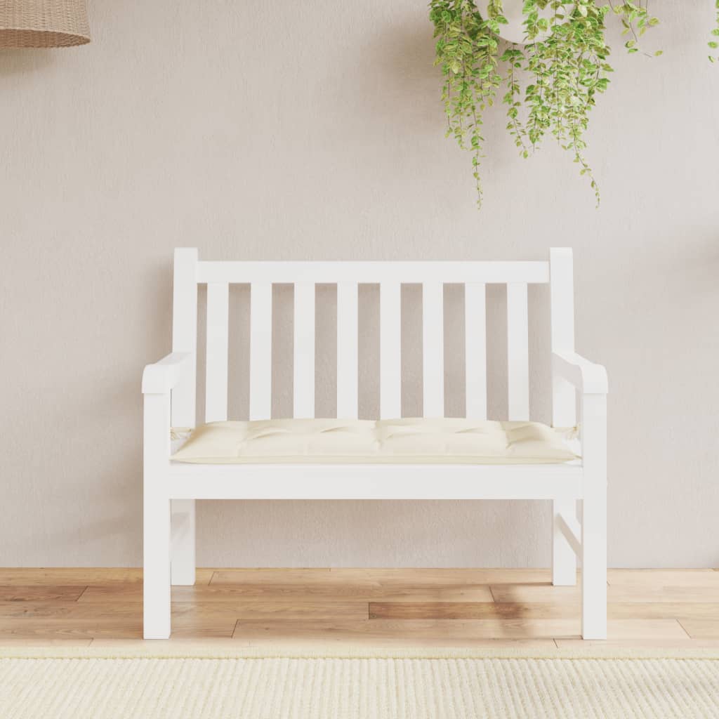 vidaXL krémszínű oxford szövet kerti pad párna 100 x 50 x 7 cm