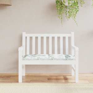 Poduška na zahradní lavici vzor listů 100x50x7 cm látka oxford - obrázek 1