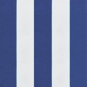 Poduška na zahradní lavici modré a bílé pruhy 120x50x7cm textil - obrázek 6