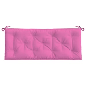 Poduška na zahradní lavici růžová 120 x 50 x 7 cm textil - obrázek 4