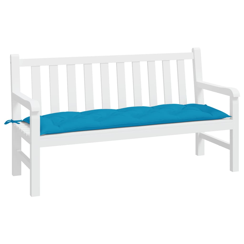 vidaXL Puutarhapenkin pehmuste v.sininen 150x50x7 cm Oxford kangas