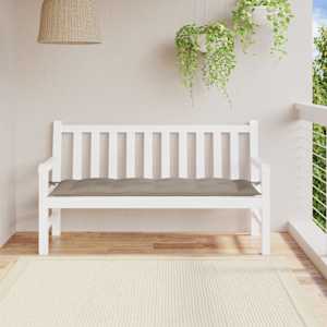 Poduška na zahradní lavici taupe 150x50x7 cm oxfordská látka - obrázek 1