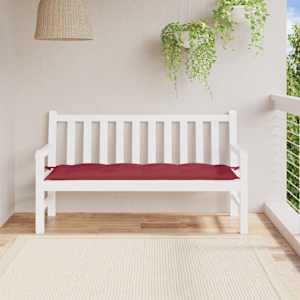 Blazina za vrtno klop vinsko rdeča 150x50x7 cm oxford tkanina