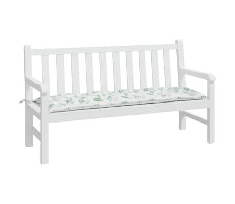 vidaXL Tuinbankkussen 150x50x7 cm oxford stof bladpatroon