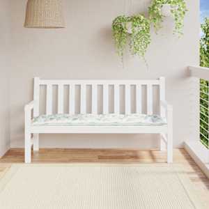 Poduška na zahradní lavici vzor listů 150x50x7 cm látka oxford - obrázek 1
