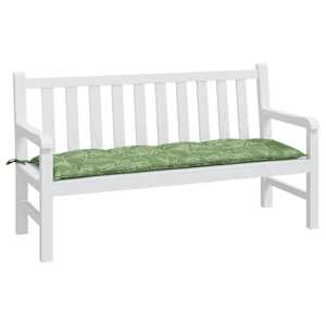Poduška na zahradní lavici vzor listů 150x50x7 cm látka oxford - obrázek 3