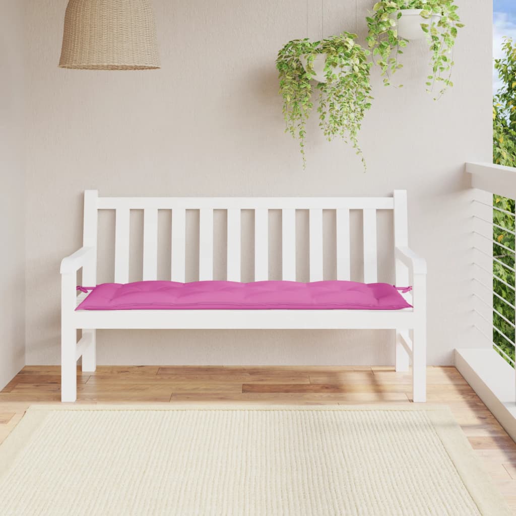 vidaXL Pernă bancă de grădină, roz, 150x50x7 cm, material oxford