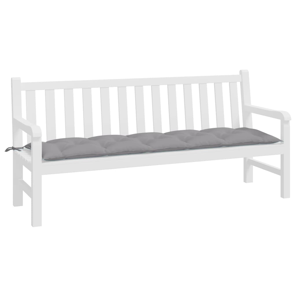 vidaXL Tuinbankkussen 180x50x7 cm oxford stof grijs afbeelding