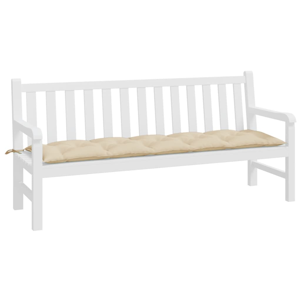 vidaXL Tuinbankkussen 180x50x7 cm oxford stof beige afbeelding