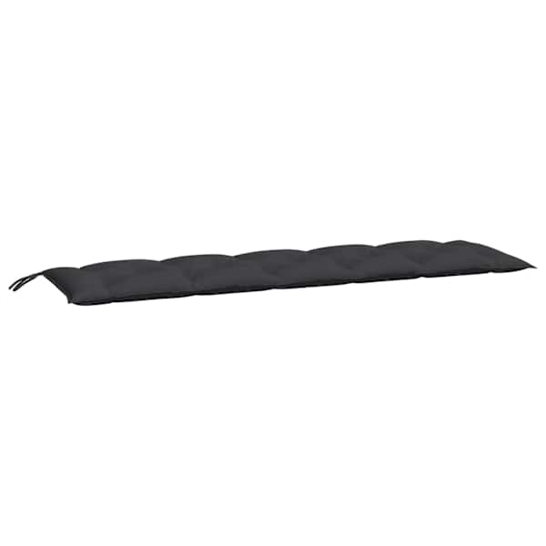 vidaXL aiapingi istmepadi must, 180x50x7 cm oxford-kangas