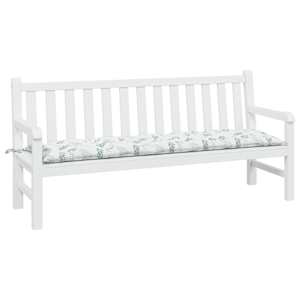 Poduška na zahradní lavici vzor listů 180x50x7 cm látka oxford - obrázek 3